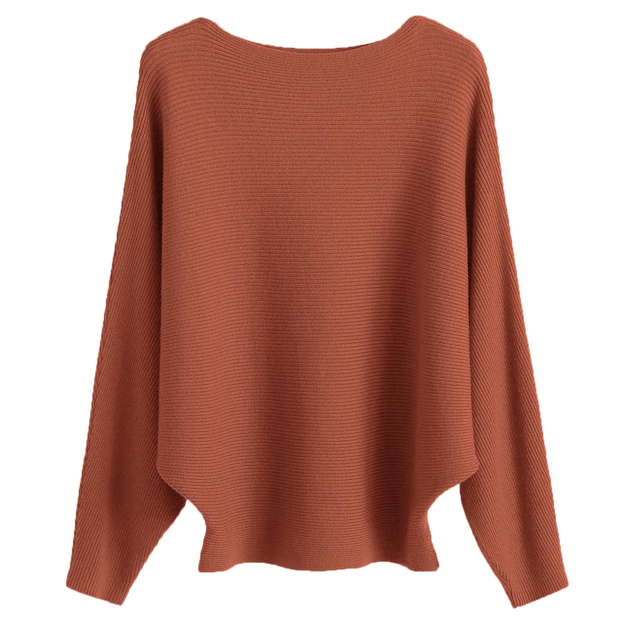 Cegerne Maglione Donna Maniche Pipistrello Elegante Oversize Maglia a Maniche Lunghe Sweatshirt Lavorato a Maglia Top Batwing Knitted Sweater