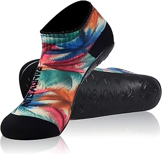 Sockenschuhe Damen & Herren, Barfuß Beach Socken, Schnell Trocknend Strandsocken, für Beachvolleyball, Yoga, Surfen, 1 Paar