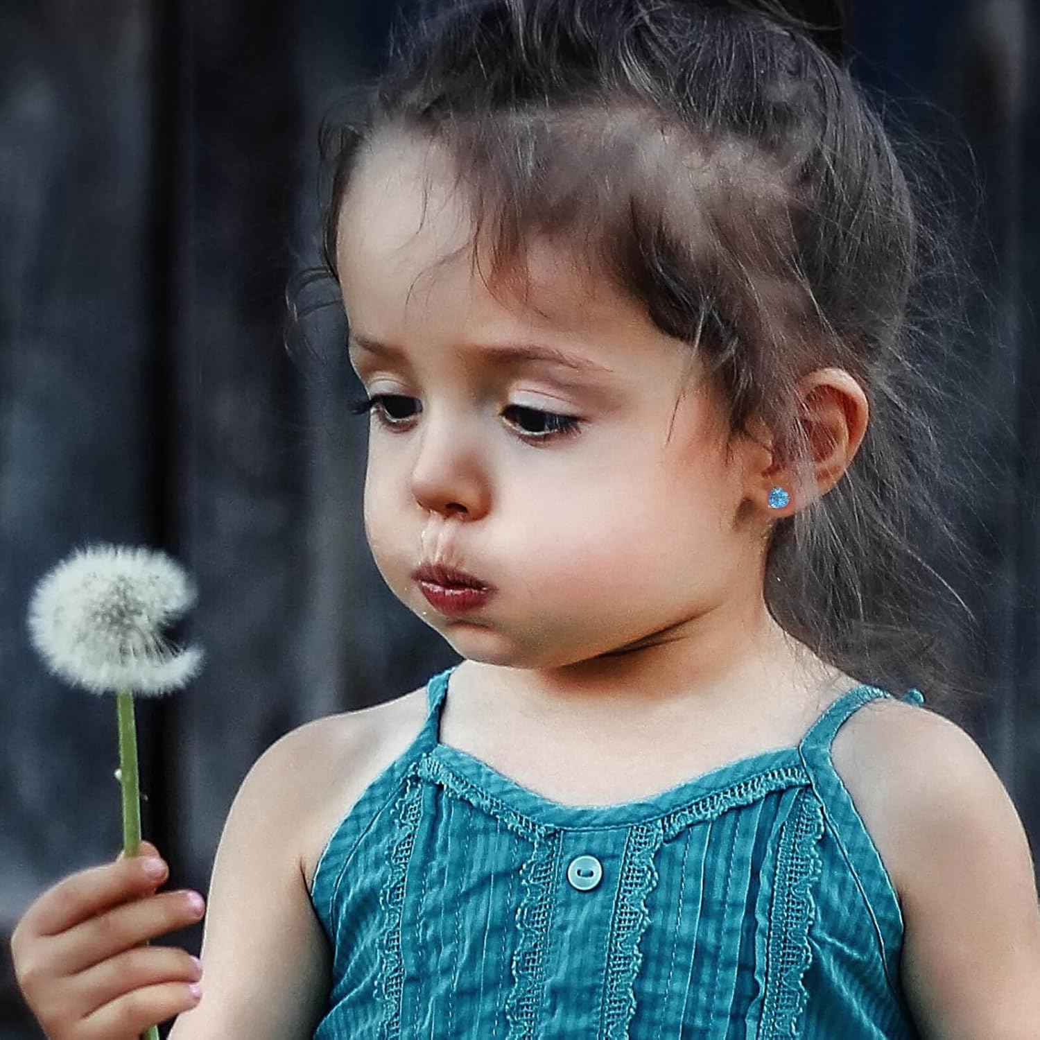 SMILEST Gifts for Her - 925 Sterling Silver Birthstone Earrings Dainty Heart Earrings Anniversary Birthday Gifts for Women Mom Wife Girlfriend Daughter - Image 5