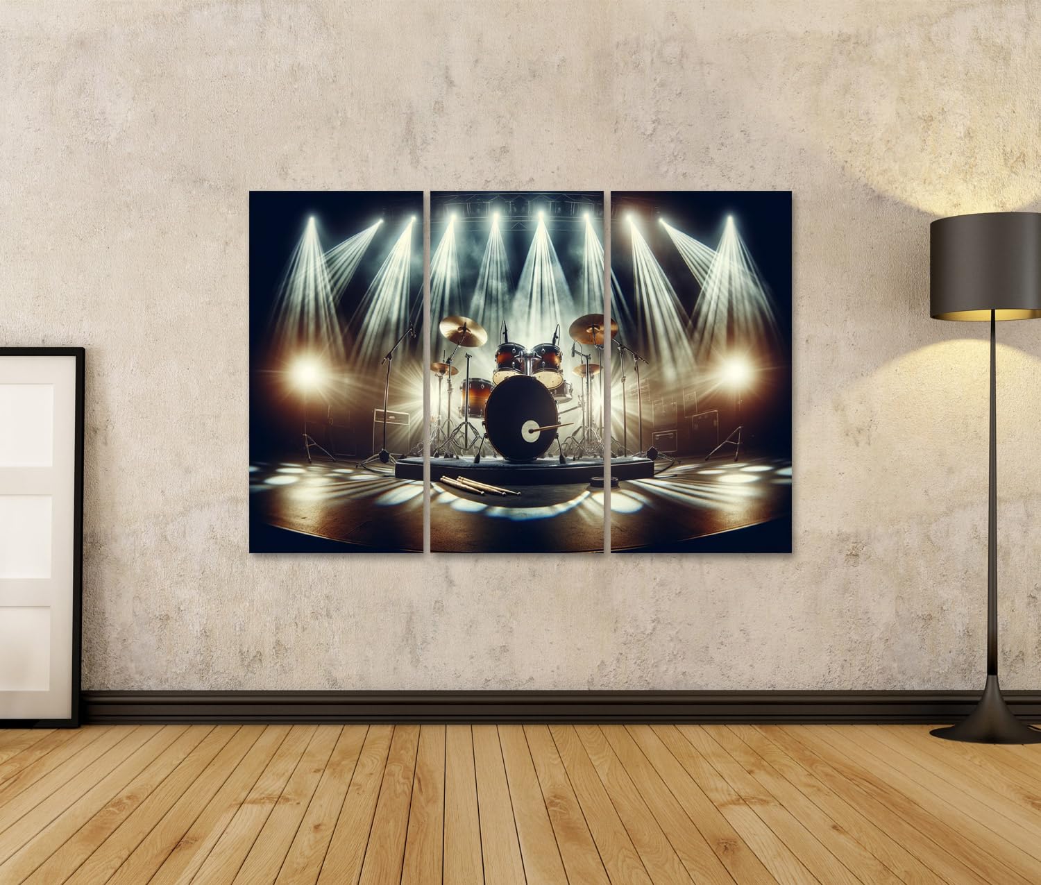islandburner Prime Bild auf Leinwand Detailliertes Schlagzeug stimmungsvolle Beleuchtung Bilder Wandbilder Poster