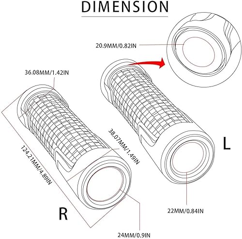 Miniatura 3 de Accesorio de motocicleta Manillar de goma para manillar de mano extremos para Kawasaki para Ninja 250 300 400 650 1000 H2 H2R 250R 2013 2022