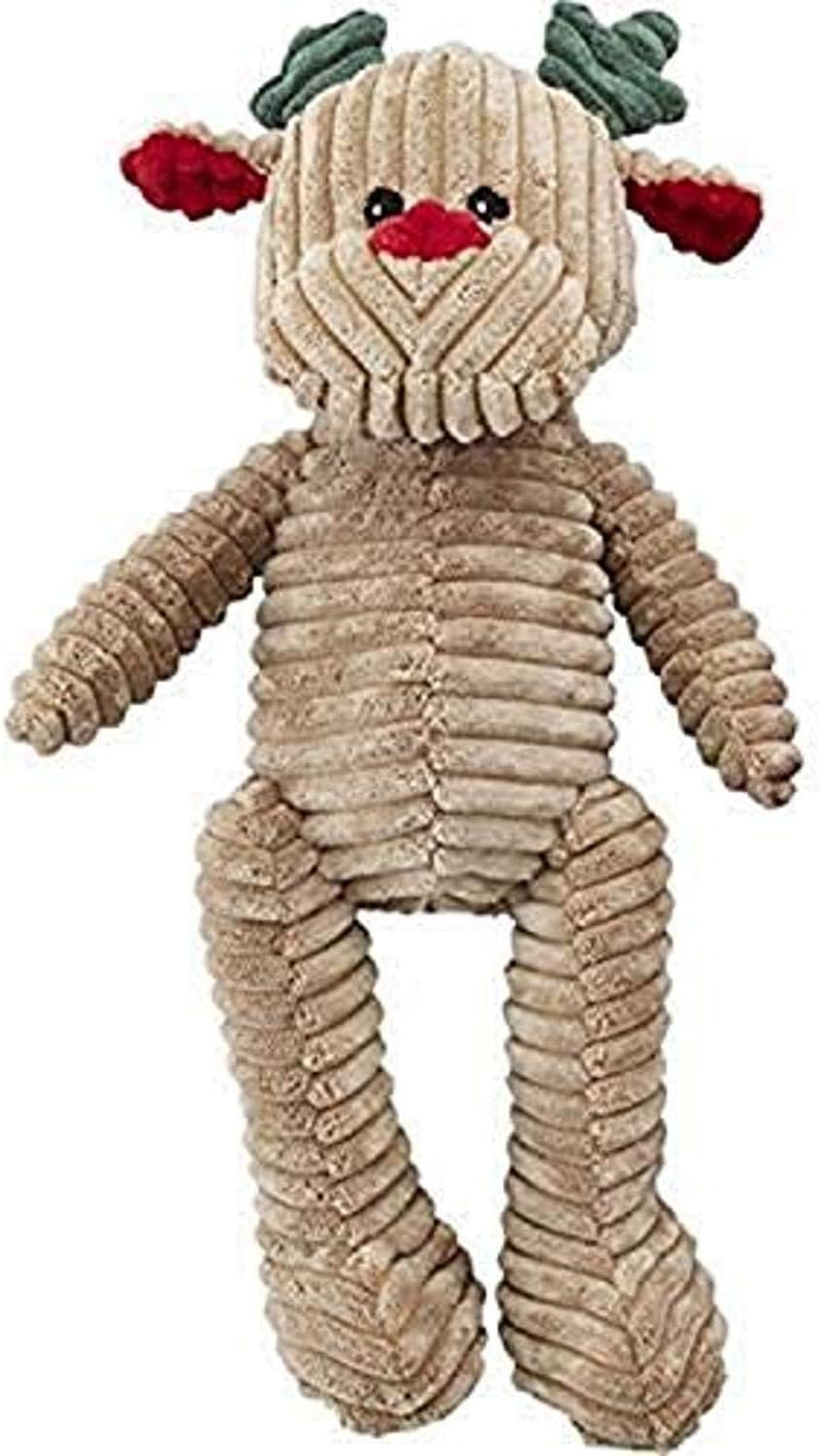 SPOT Ethical Christmas 5415 689518 Holiday Corduroy Reindeer Assorted Toy, 18"