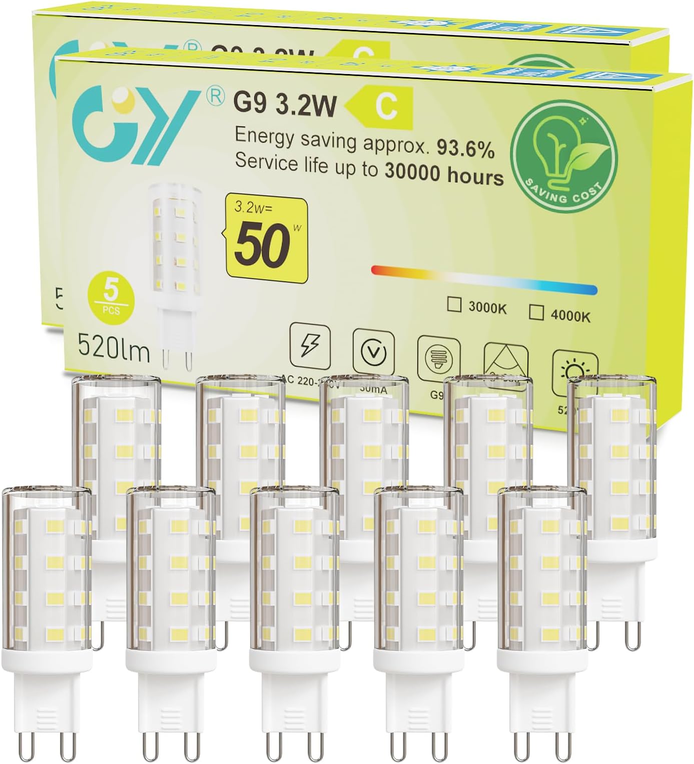 Ampoule LED G9 capsule 400lm 3.2W = 40W IP20 blanc chaud Philips pas cher