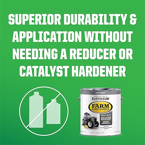 Vista 260 de Rust-Oleum Farm & Implement 280165-2PK - Pintura esmaltada, galón, negro brillante, paquete de 2