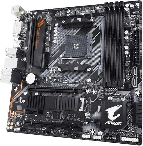 Miniatura 2 de GB B450 AORUS M AM4  B450  DDR4  S-ATA 600  Micro ATX Socket - Negro (renovado)