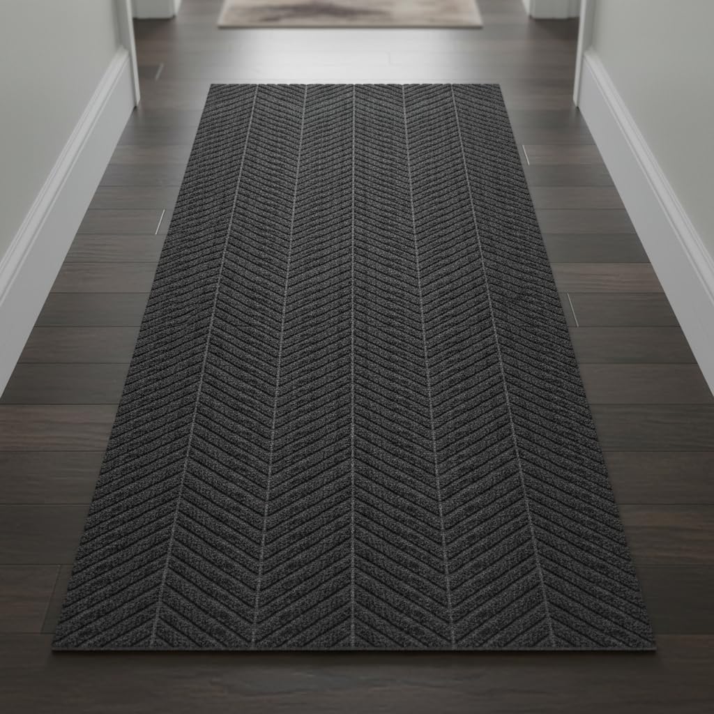 wyewye Dirt Trapper Door Mat – Large Washable Heavy Duty Non-Slip Rubber Backed Floor Mat, Carpet for Indoor & Outdoor Use, Kitchen Mat, Hallway Runner Rugs, 60 x 160 cm