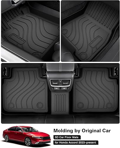 Vista 70 de Powerty Alfombras resistentes para BMW X3 2018 a 2024 y BMW X4 2019 a 2024, a medida para accesorios de X3 y X4, de elastómero termoplástico 3D