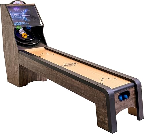 Miniatura 8 de American Legend Juego de Speedball Arcade de 9 pies, construcción de madera de ingeniería, juego realista, retorno automático de bola, 4 bolas
