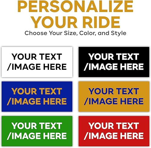 Miniatura 6 de VulgrCo Calcomanías Personalizadas para Parachoques de Automóviles, Calcomanía Personalizada Resistente a la Intemperie para Automóviles, Camiones y