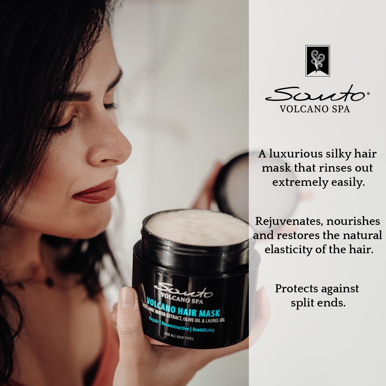 Volcano Hair Mask 200ml – Deep Hair Mask for Dry Damaged Hair – Reduces Breakage & Enhances Shine – Hair Treatment Mask for Dry, Damaged & Frizzy Hair - Image 3