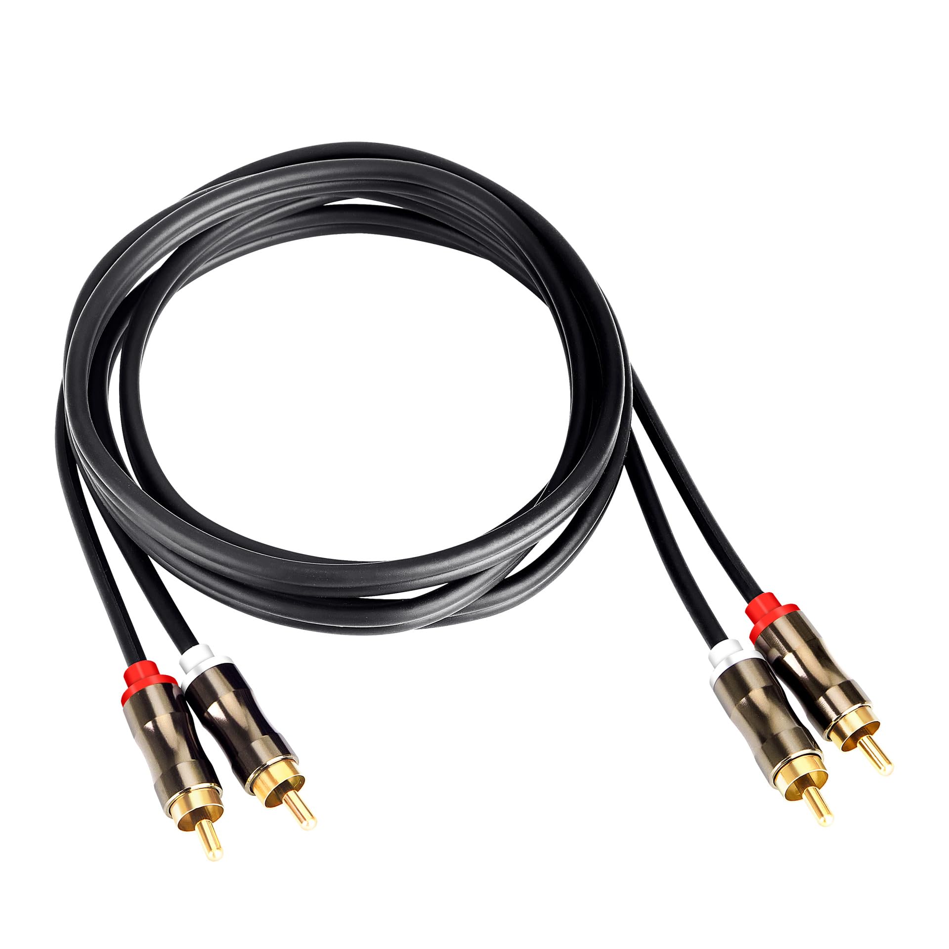 Cable RCA a 2 RCA de 3 metros contra interferencias para conectar altavoz a tocadiscos y TV 8