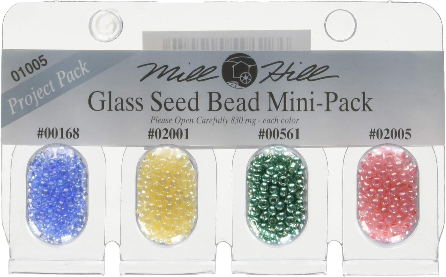 Mill Hill Glass Seed Beads Mini Packs 830mg 4/Pkg00168