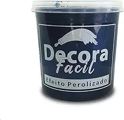 Cimento Queimado Com Efeito Perolizado Decora Fácil 1kg (Oceano Profundo)