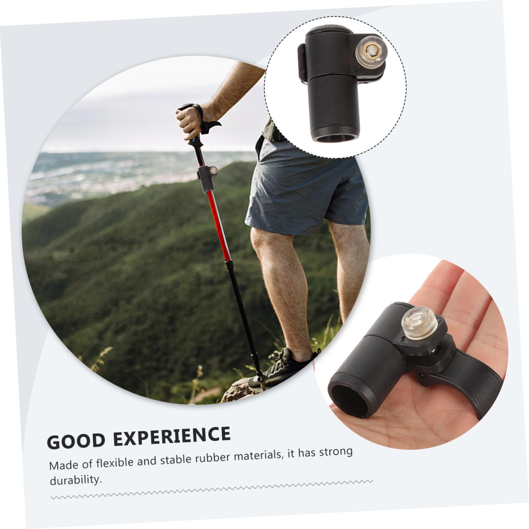 Outanaya Trekking Pole Lock Fastener for Climbing Sticks Adjustable External Lock for Trekking Poles for Hiking Mountaineering and Outdoor Adventures