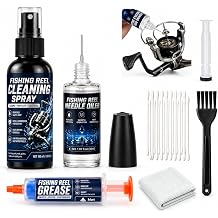 Fishing Reel Oil Kit Cleans Rust, Prevents Corrosion & Smooths