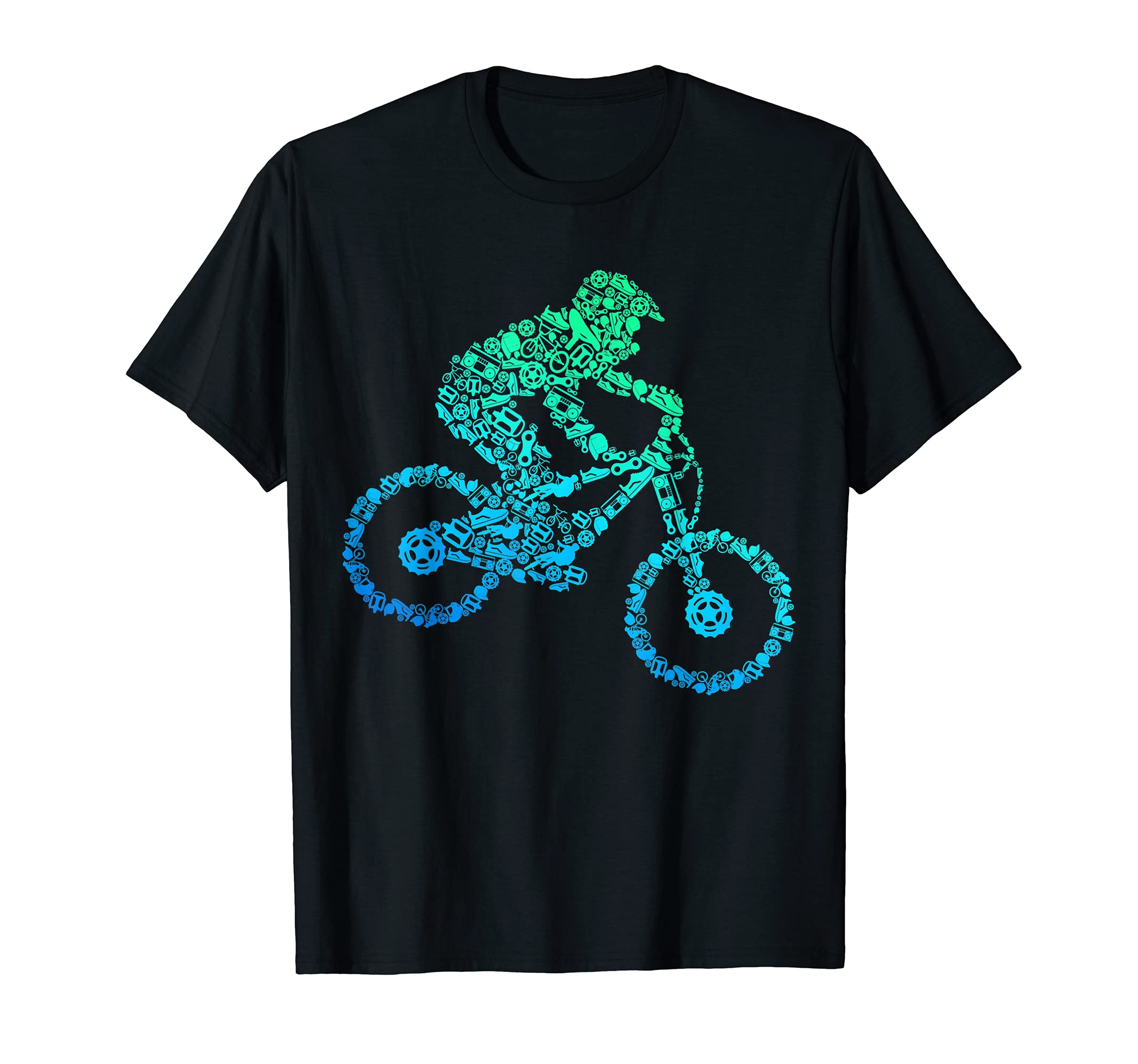 Mountain Bike MTB Downhill Biking Cycling Biker Boys Kids T-ShirtOEKO-TEX STANDARD 100
