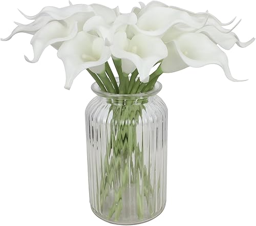 Miniatura 4 de Duovlo - Ramo de flores artificiales para novia, 20 unidades