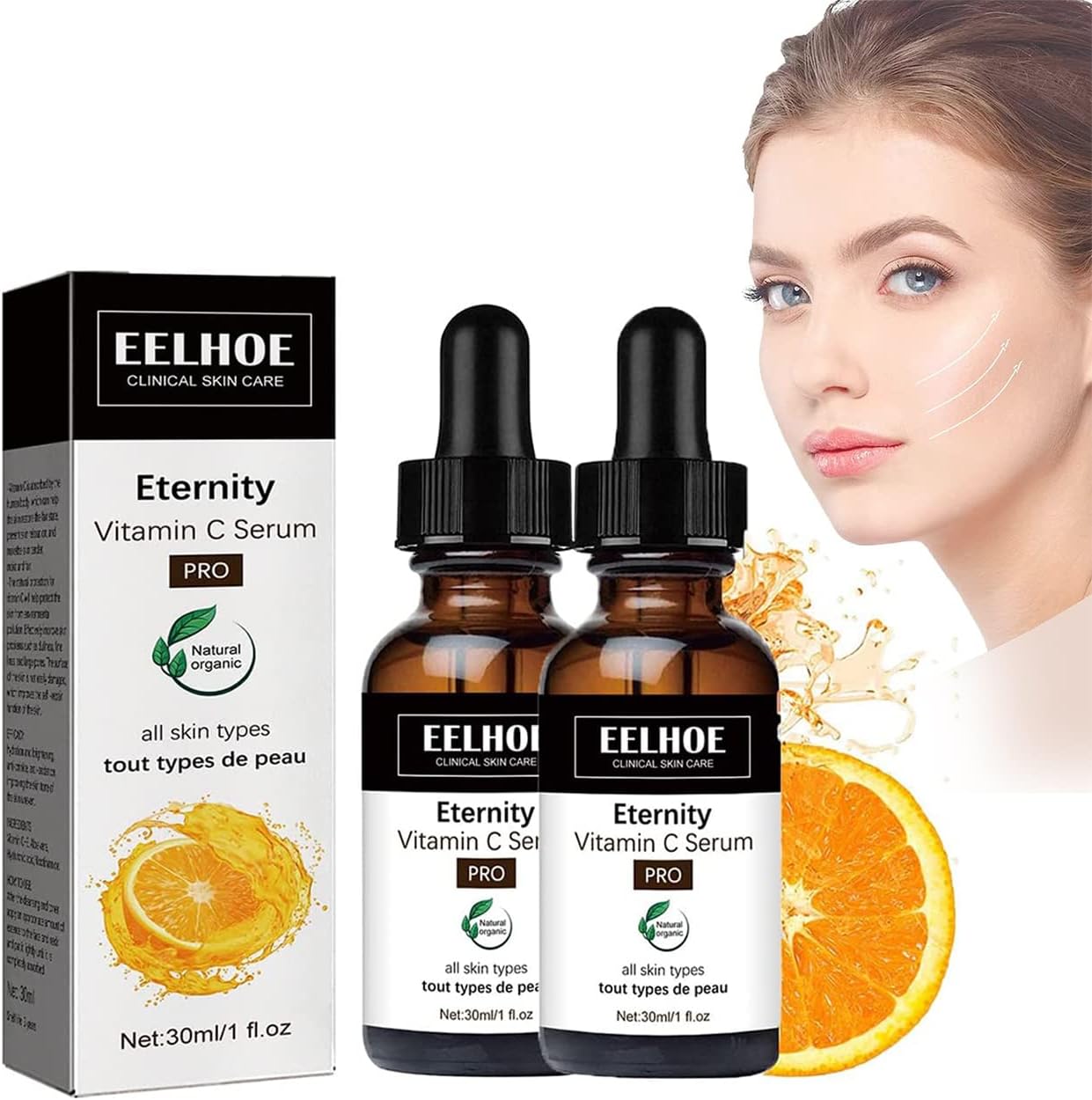 2PCS Eelhoe Eternity Vitamin C Serum, Eelhoe Vitamin C Serum,Vitamin C