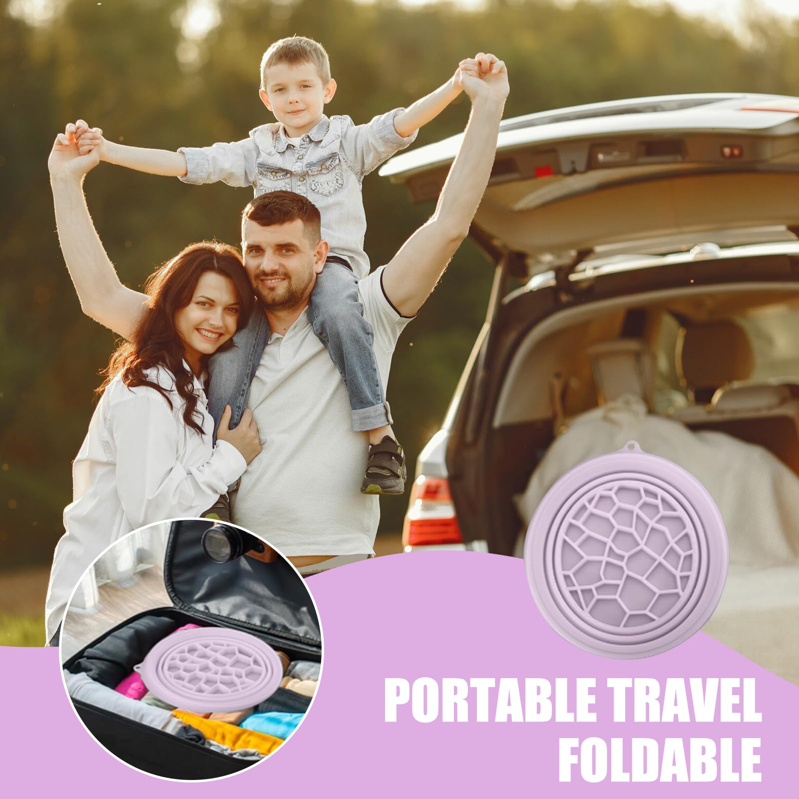 nnOuOnn Cuenco facial para hielo, lavabo portátil de silicona plegable con Icetray integrado, enfriamiento rápido para aliviar la hinchazón, calmar la piel, accesorios de baño, uso en viajes en casa