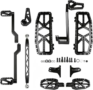 kekykm 2014-2026 Touring Floorboards Foot Boards Kit for Harley Street Glide Road Glide Road King Electra Ultra Limited models – Complete Rider & Passenger Footpeg Kit with Brake & Shift Levers kit
