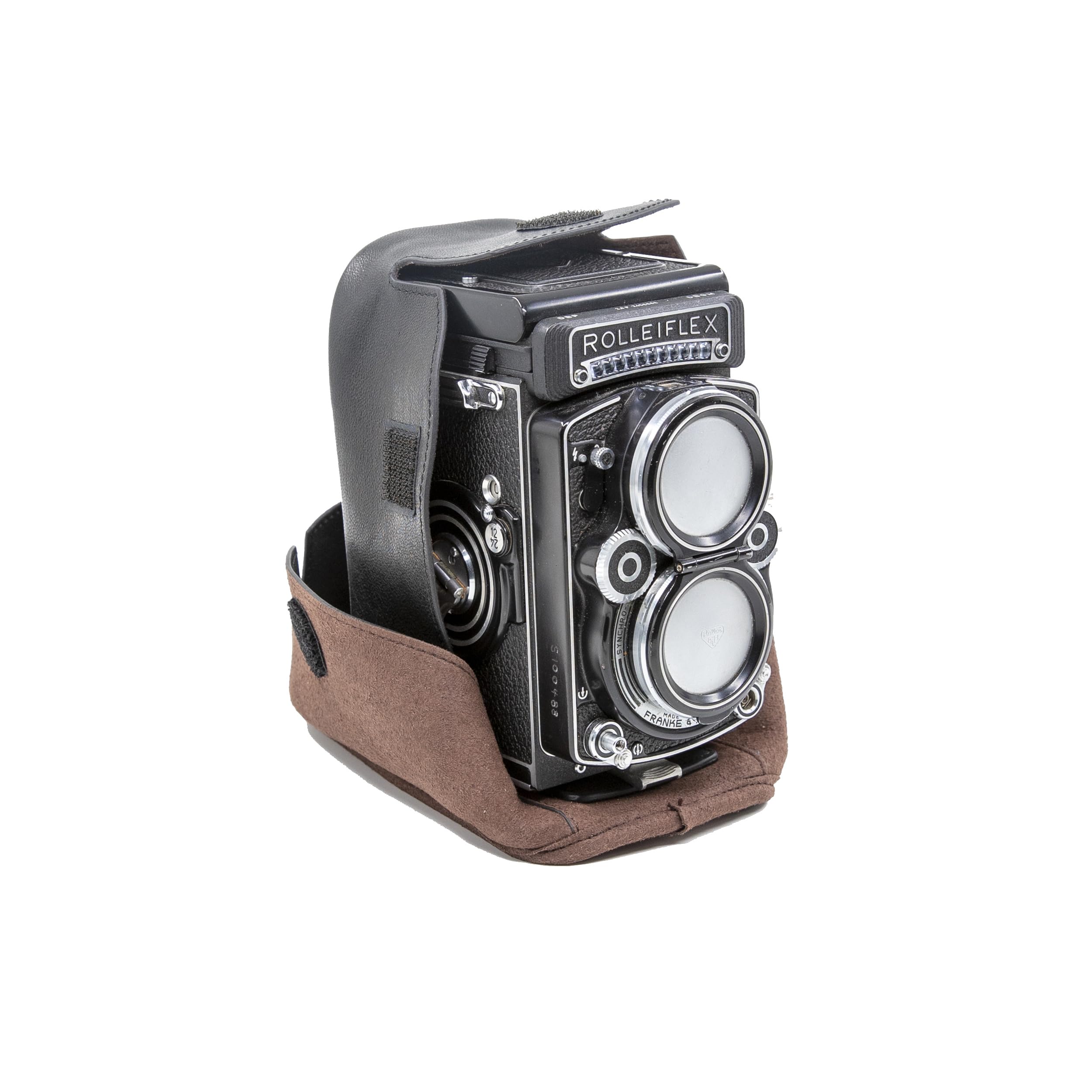 Full Protective Soft Goat-skin Leather Case for Rolleiflex 2.8F 2.8E 2.8D, 3.5F, 3.5E, 3.5D TLR Cameras