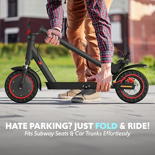 Miniatura 28 de Electric Scooter for Adults, Up to 18/19Mph & 21/23Miles, Built in Side/Turn Light, Folding E-Scooter with Front/Dual Suspension, 8.5/10" Honeycomb