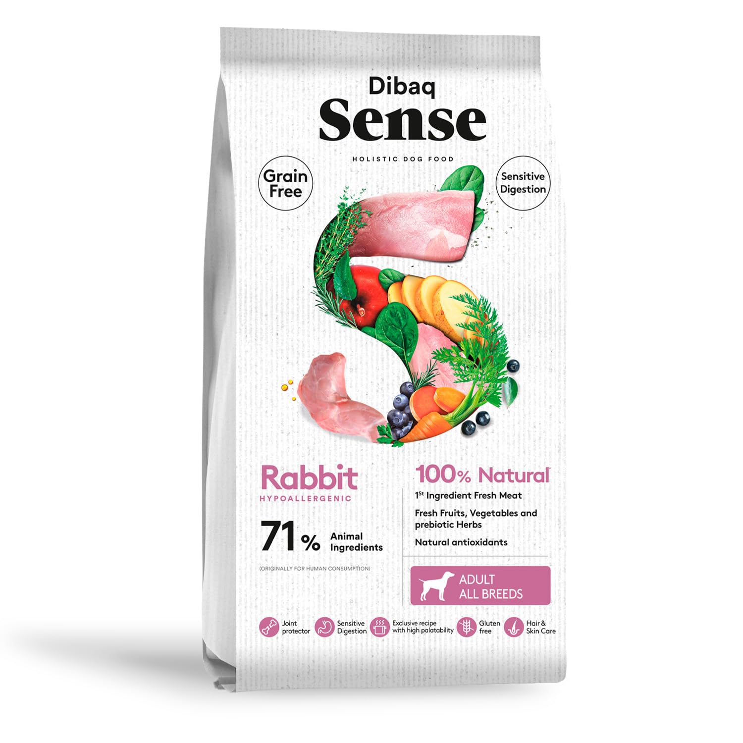Dibaq Sense sans Céréales Sensitive Lapin, 10 kg