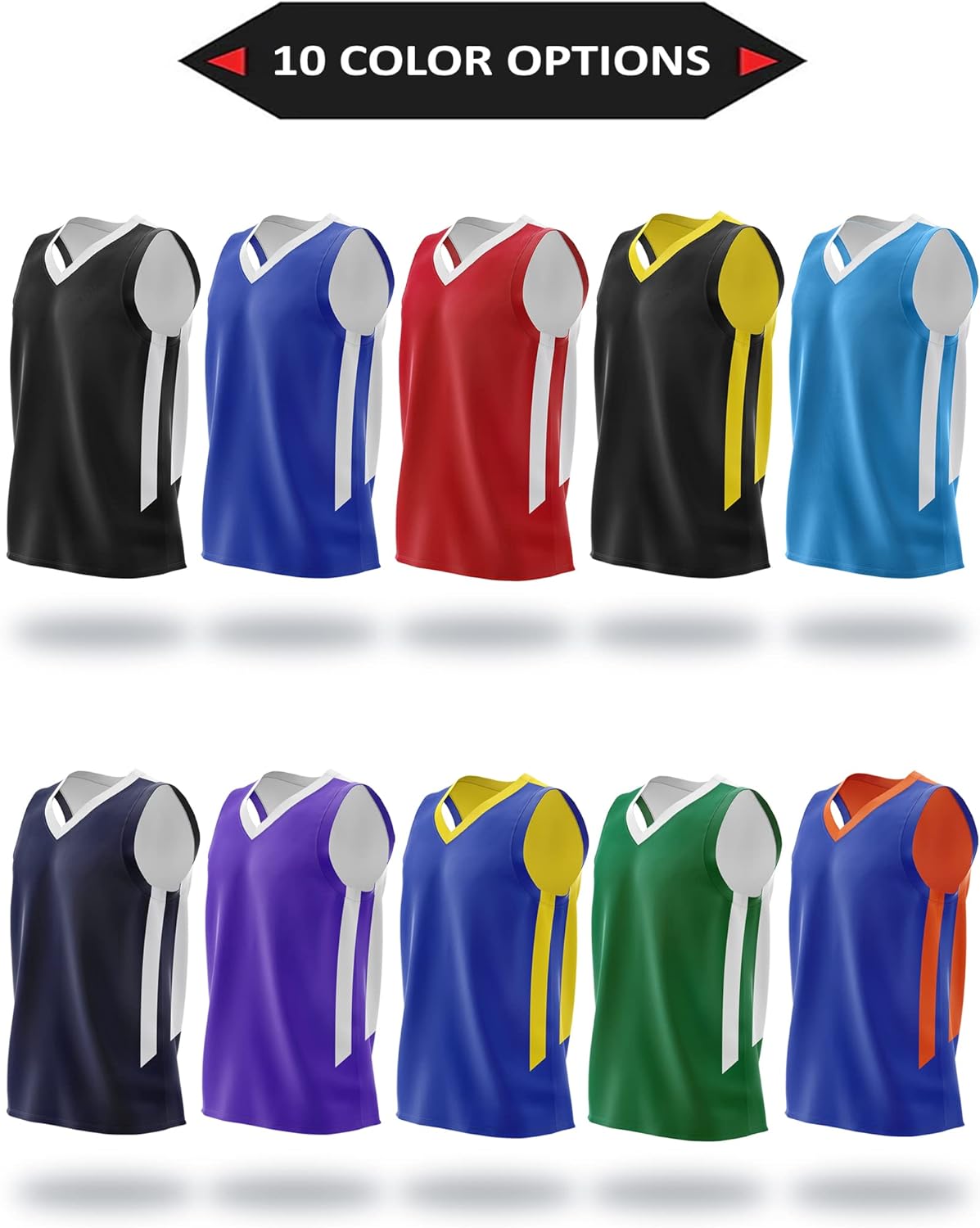 Liberty Imports Reversible Men's Mesh Athletic Basketball Jersey Single for Team Scrimmage