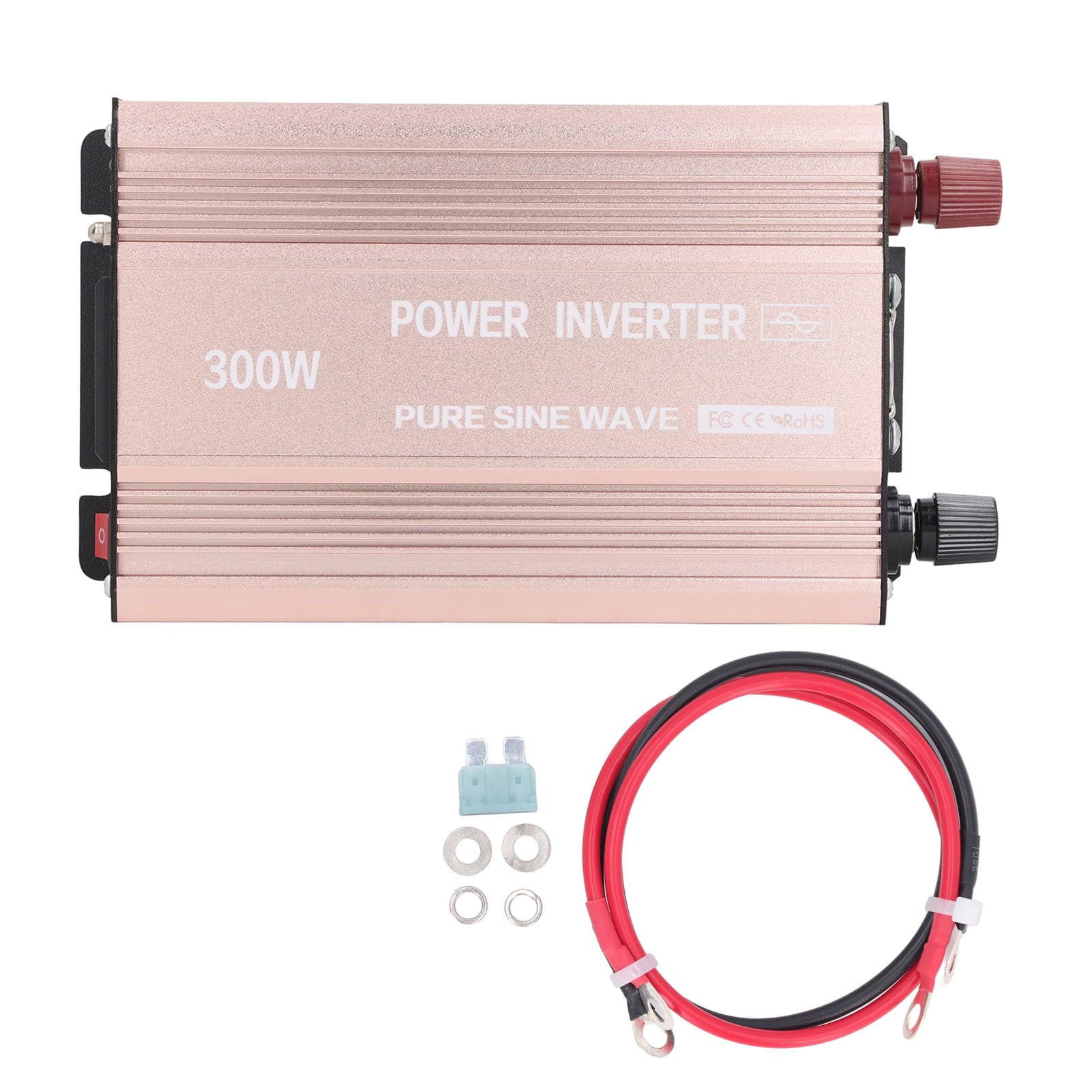 Generic Inversor de Coche de Onda Sinusoidal Pura, Salida de 220 V, Inversor de Onda Sinusoidal Pura, Impulso Robusto, Alta Eficiencia para Vacaciones (24V a 220V)