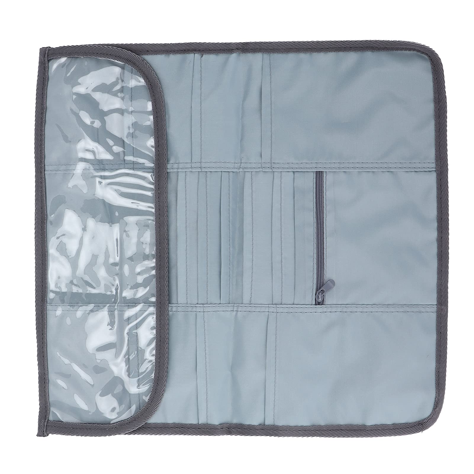 Needle Storage Bag, Knitting Needles Organizer Fashionable and Practical Design for Store Crochet Accessories for Knitting Lover (Grey)