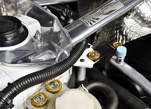 Miniatura 7 de Xotic Tech - Kit de 20 piezas de aluminio para parachoques de parachoques de motor, tornillo de bahía, arandela de tornillo (dorado)