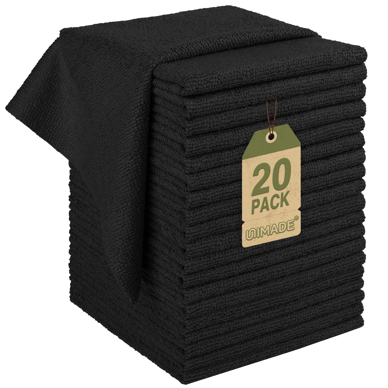 UNIMADE Microfibre Cleaning Cloth, 20 Pack Reusable Microfibre Towels