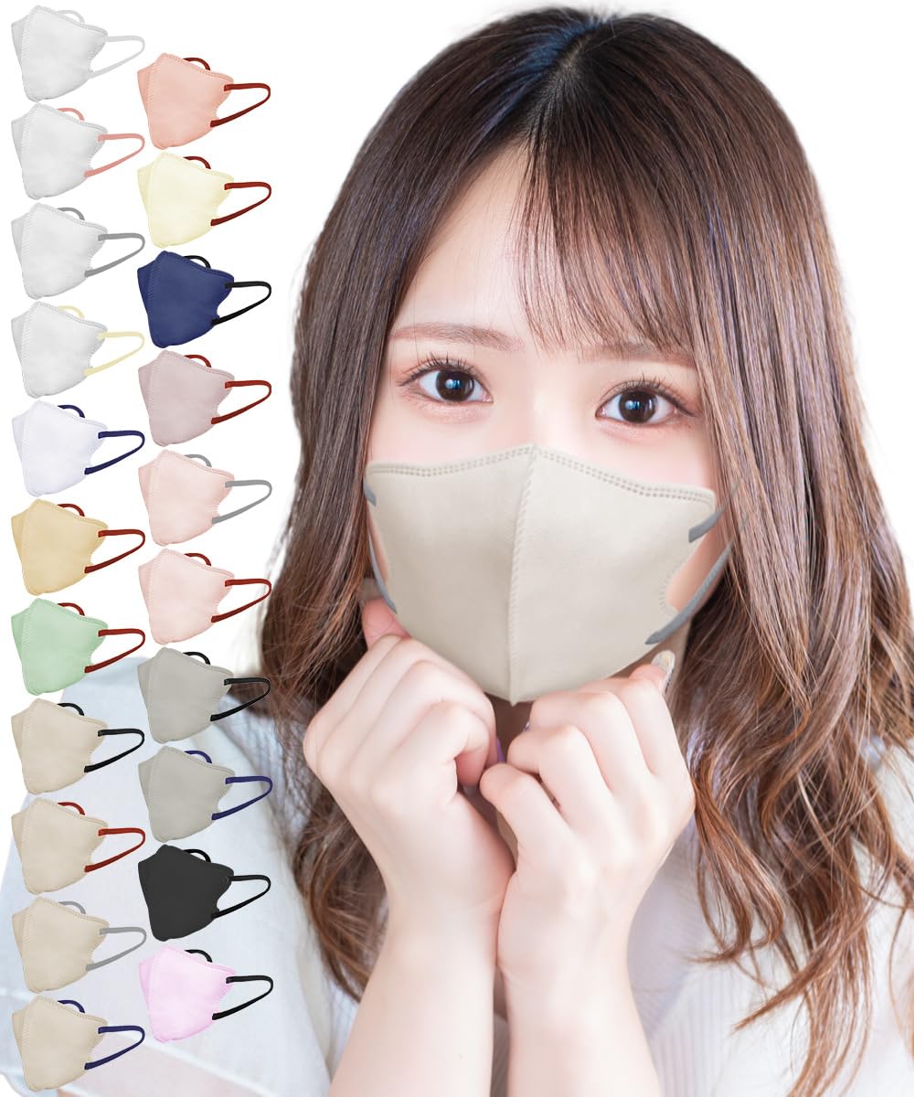 [ＴＪ ＴＲＡＤ ＪＡＰＡＮ] 立体 不織布 小さめ マスク 日本製 立体マスク 小さめ30枚 Old lace × gray