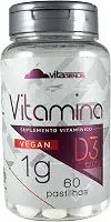 Vitamina D3 10.000UI 60 comprimidos Vegan Sem Lactose Sem Glúten VitaGenus