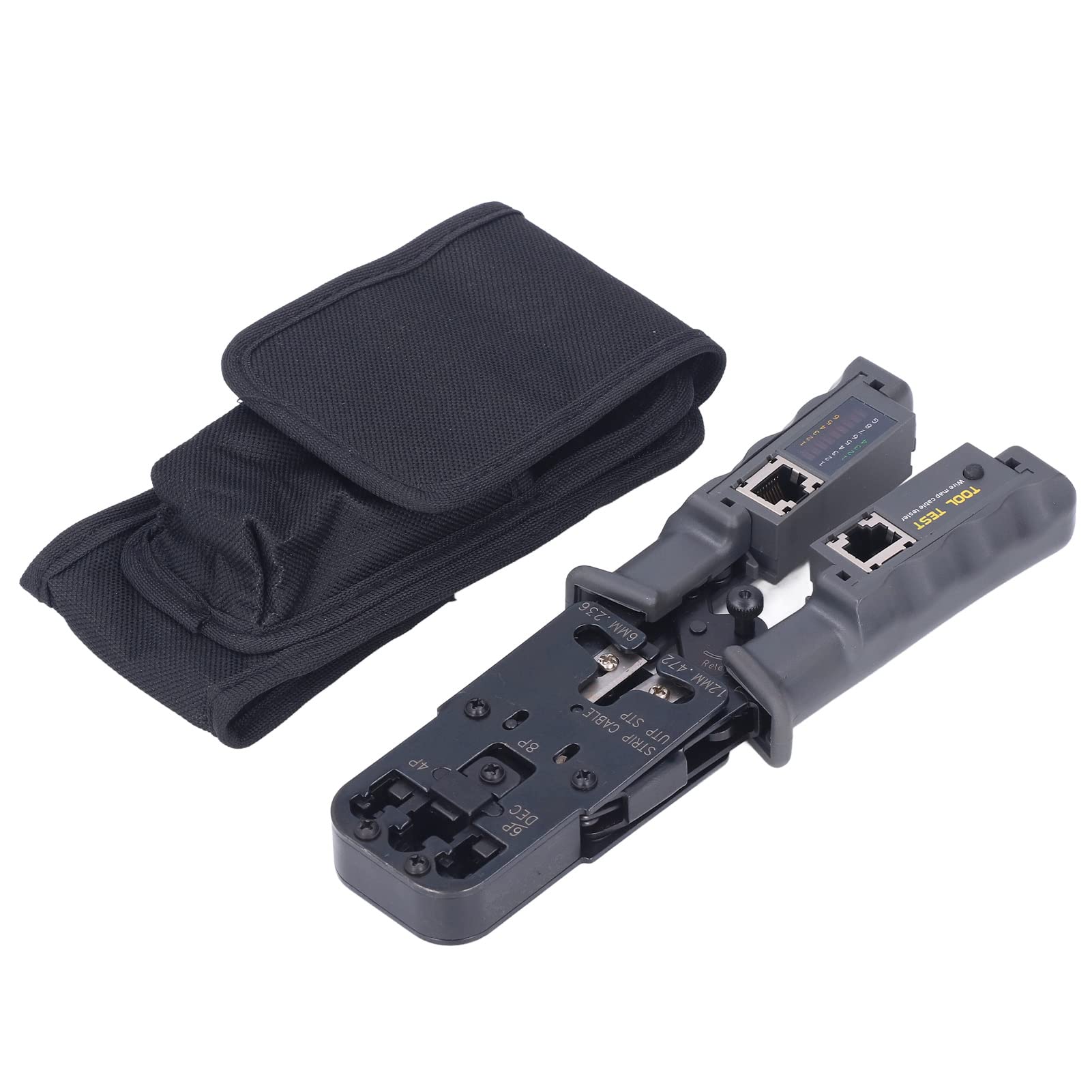 Pince à sertir pince à dénuder à cliquet, outil de sertissage RJ45, Cor avec poignée pour 8P 6P 4P, base d'outil en métal laminé pour l'insertion de câble réseau