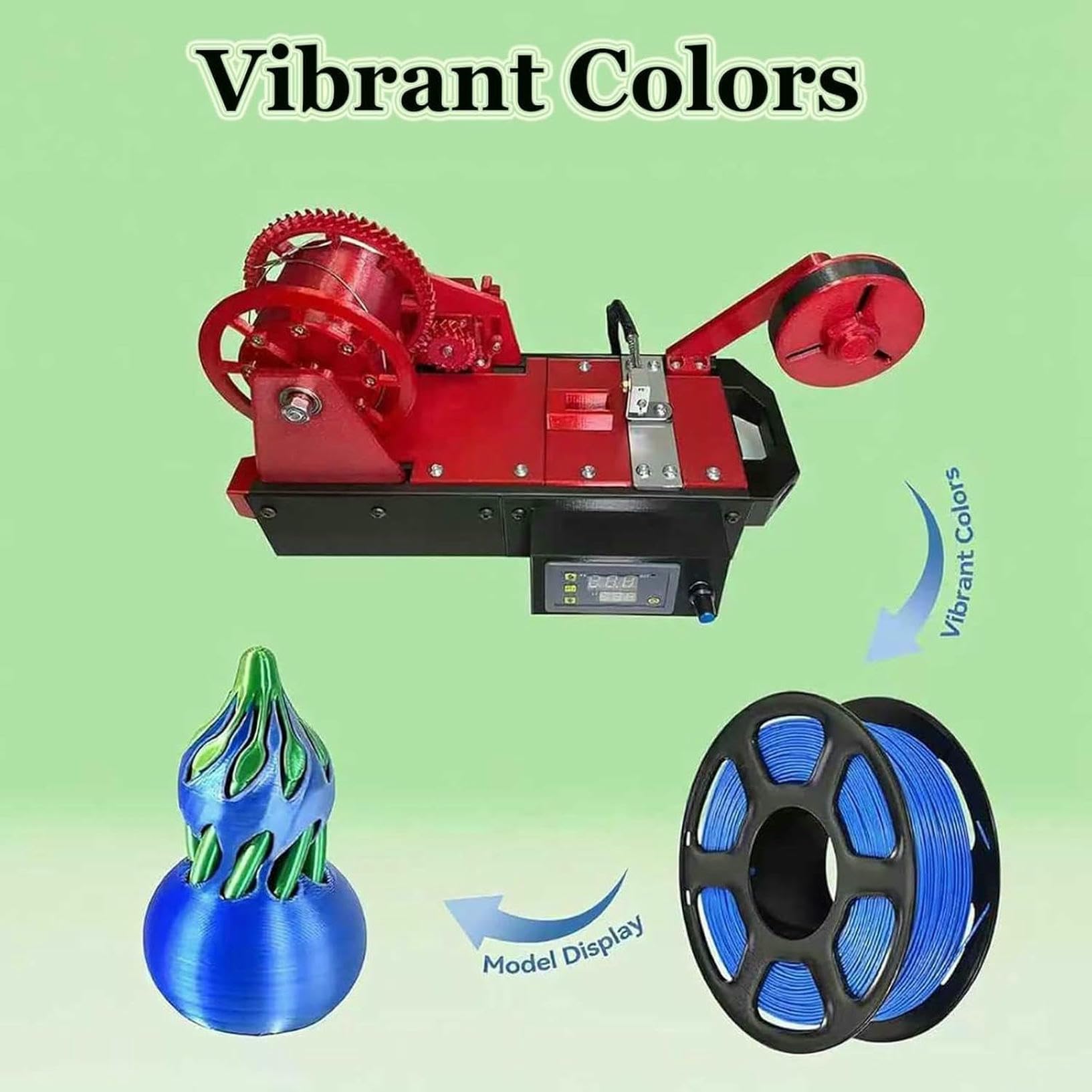 3D-Recycling-PET-Filament-Hersteller, Desktop-Filament-Maker-Maschine, 3D-Drucker-Extruder, Pultrudierte Kunststoffflaschen, Recycler Für Recycelte PET-Flaschen