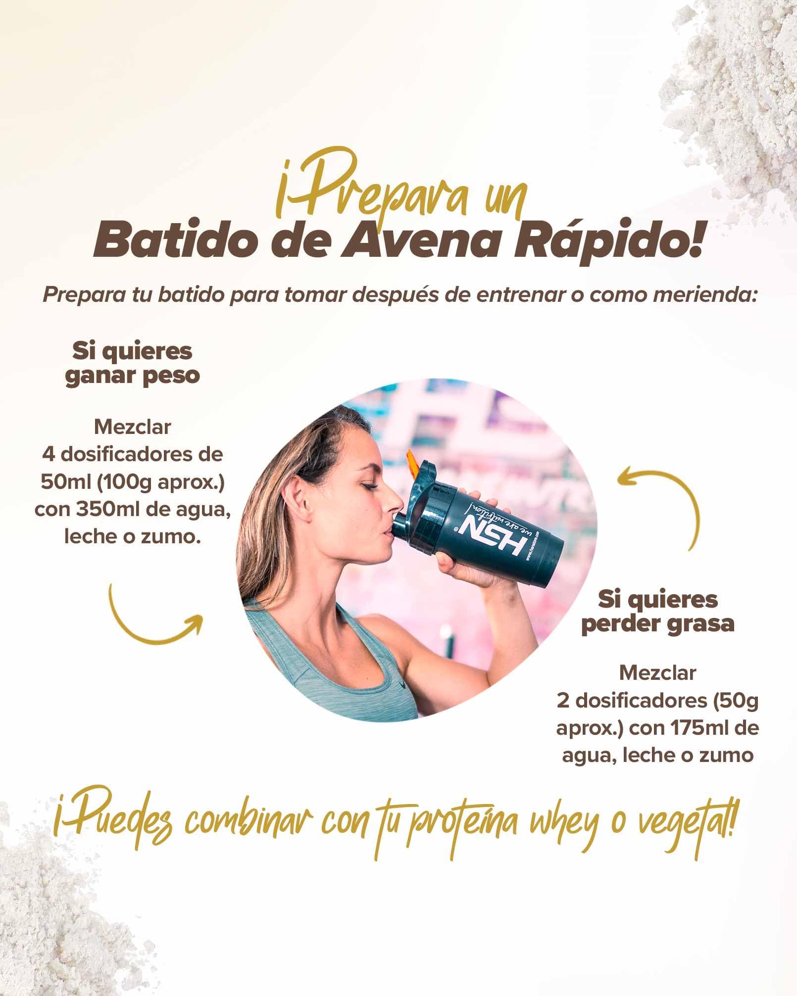 Farine d’Avoine de HSN - sans soja, Végétalienne - Instantanée Idéal pour des Laits Frappés, Crêpes d’Avoine et Blancs d’Œuf - en Poudre – Arôme Vanille, 3Kg