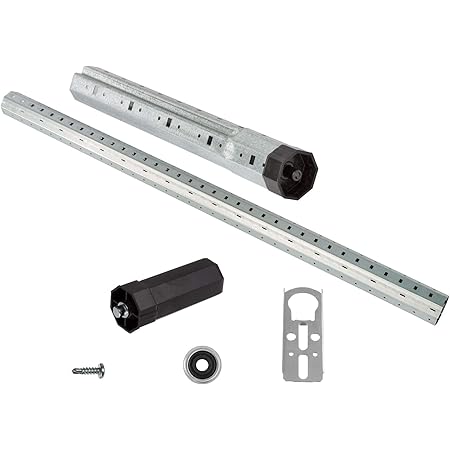 EVEROXX Rolladenwelle SW40 | 1,7 M Achtkant-Stahlwelle | Individuell Kürzbar & Verzinkt