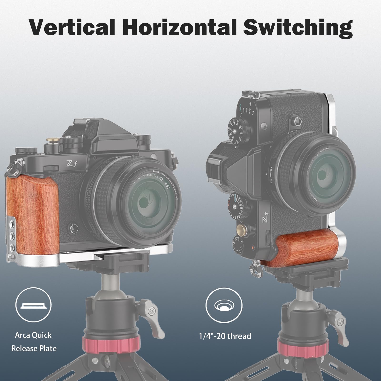 Amazon | Leftfoto zf レトロハンドグリップLブラケット ローズ木製