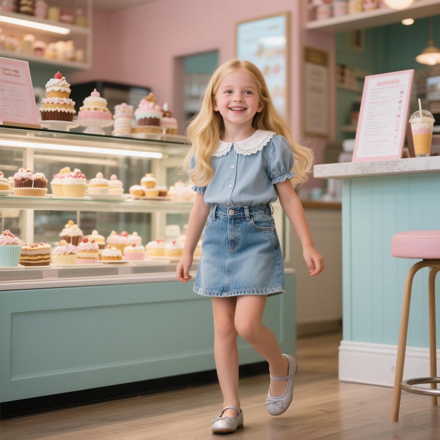 Otter MOMO Toddler Little Girls Princess Shoes Mary Jane Ballerina Flats Flower Girl Dress Shoes - Image 2