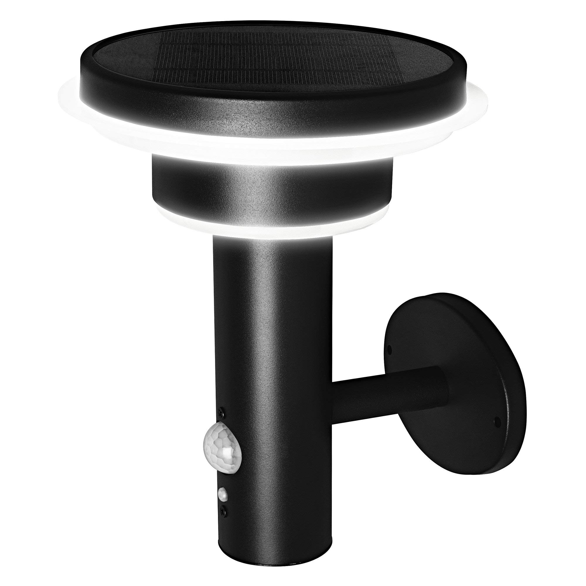 LEDVANCE Applique murale solaire à double cercle Endura Style, acier inoxydable, 6 W, noir, taille unique