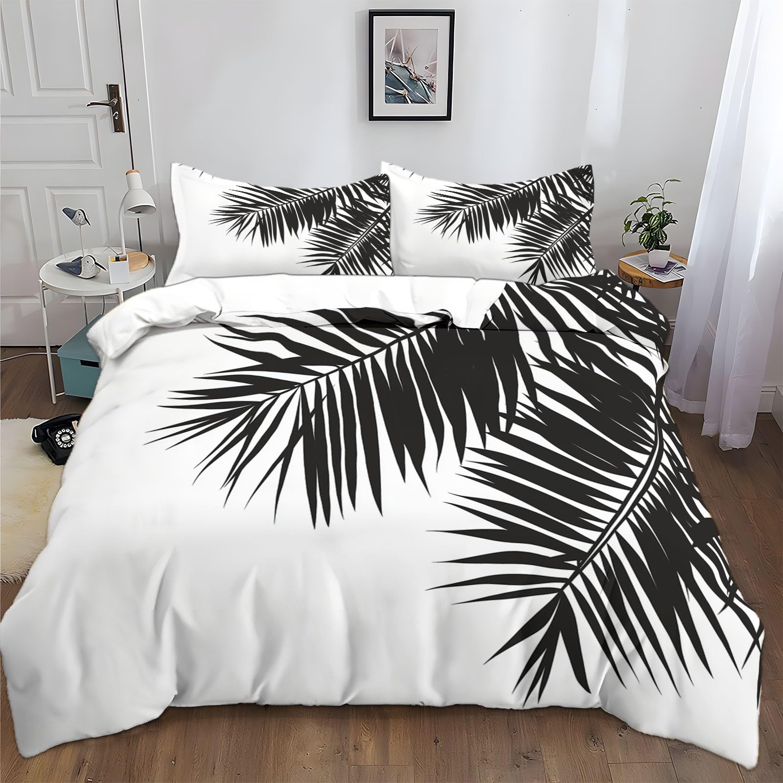 Housse de couette 140x200 imprimé 3D avec taie d'oreiller parure lit microfibre enfant