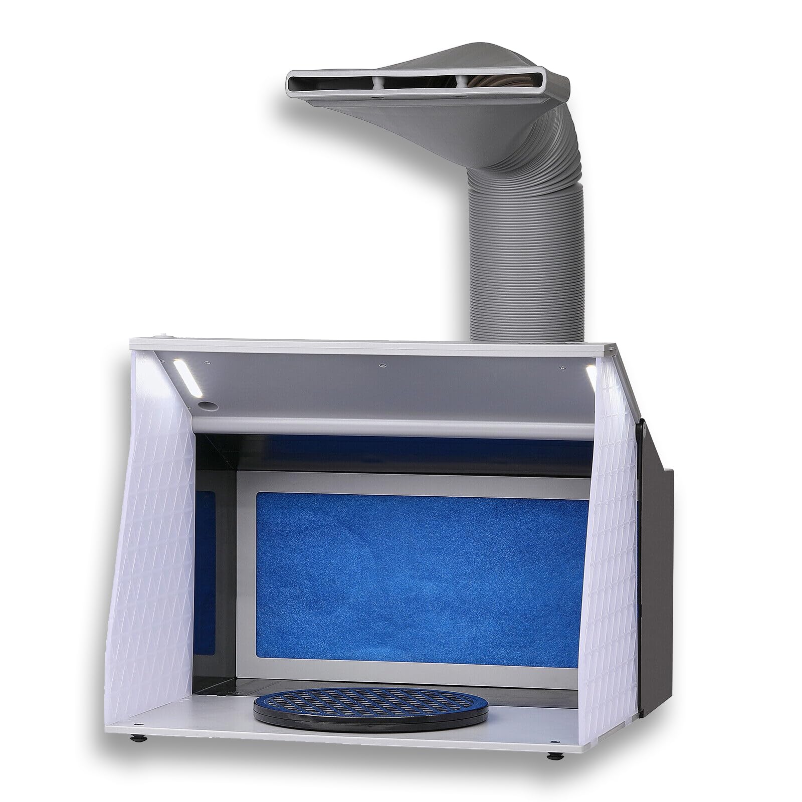 AG-310 Airbrush Spritzkabine mit Doppel-Lüfter 5,2 m³/min – Tragbare Lackierkabine mit Absaugung, LED-Beleuchtung & Filter