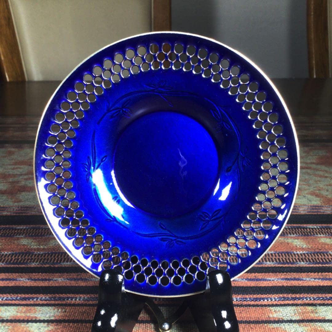 Amazon.co.jp: 香蘭社 『ルリ七宝』 茶托 5枚 管理.KT : ホーム＆キッチン