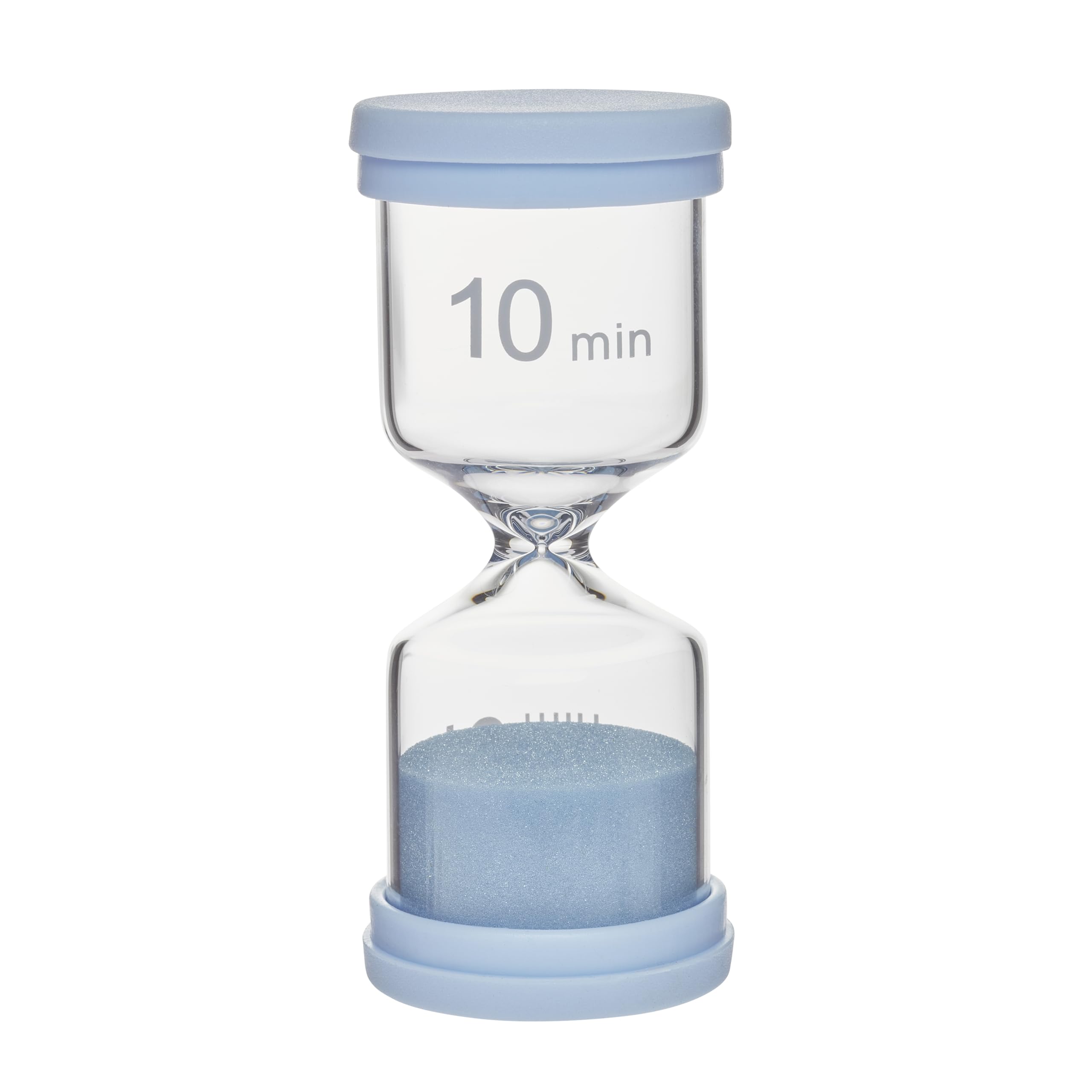 TFA Dostmann Set di clessidra colorate 18.6012.30 con 6 colori (1, 3, 5, 10, 15 o 30 minuti), timer per lavarsi i denti, compiti a casa, scuola, sport, ufficio, cucina, in vetro con bordo in silicone
