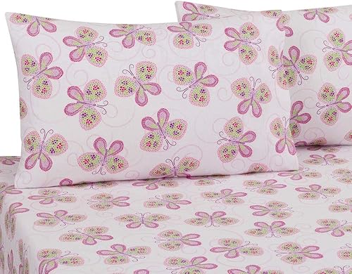 Miniatura 2 de DELANNA Juego de sábanas de franela 100% algodón (Queen, azul índigo)