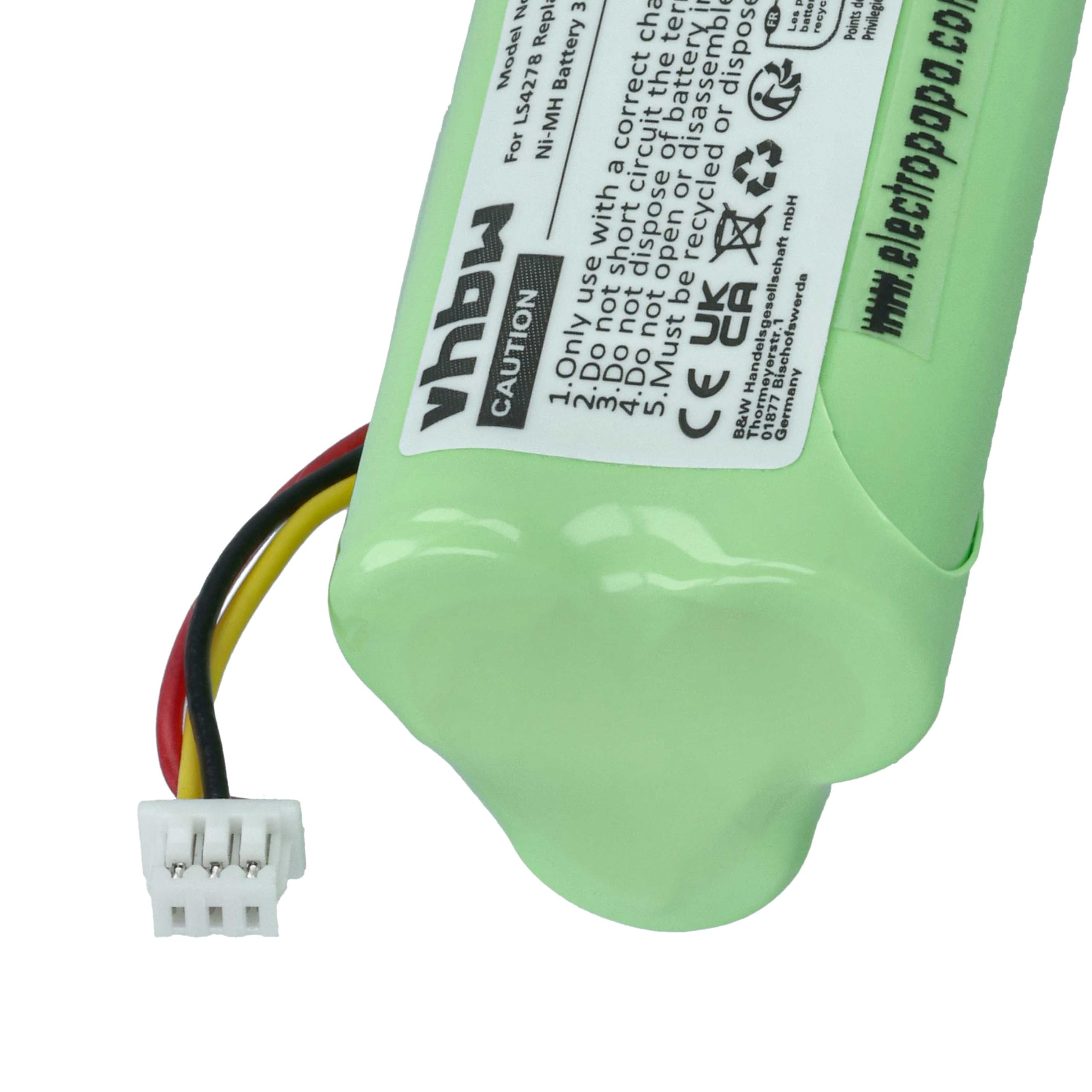 vhbw 10x Batterie Compatible avec Zebra DS6878, LI4278, LS4278 Scanner de Code-Barre POS (800mAh, 3,6V, NiMH)
