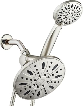 AquaDance 7" Premium High Pressure 3-way Rain & Handheld Shower Head Combo