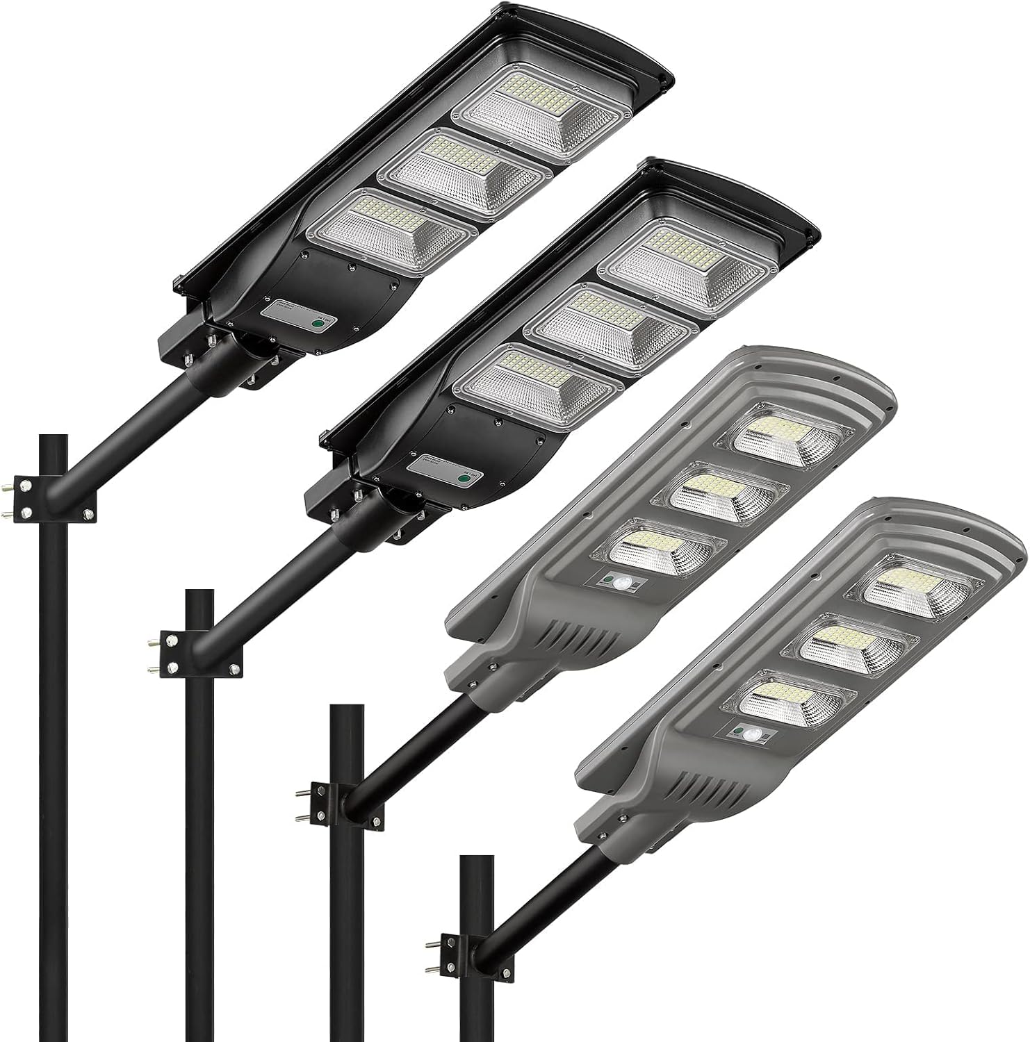 Lovus 6000LM Outdoor Solar LED Street Lights Dusk to Dawn with Radar Sensor for Parking Lot, Yard, Garage, Patio
