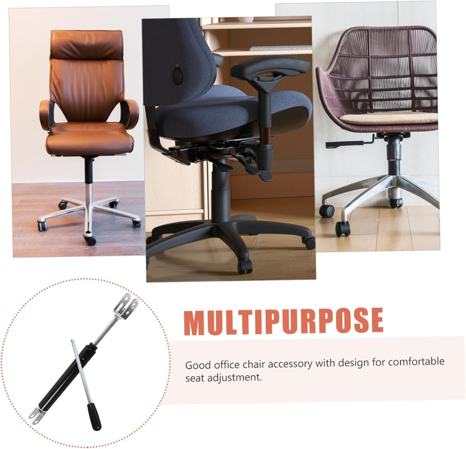 Ciieeo Heavy-Duty Salon Chair Gas Spring Strut Barber Chair Accessory Easy Install